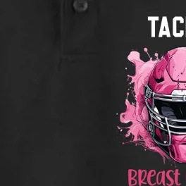 Tackle Breast Cancer Awareness Pink Ribbon Football Boy Kids Dry Zone Grid Performance Polo