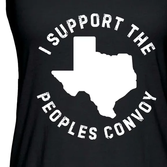 Texas Border Crisis Peoples Convoy Ladies Essential Flowy Tank