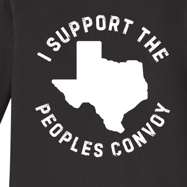 Texas Border Crisis Peoples Convoy Baby Long Sleeve Bodysuit