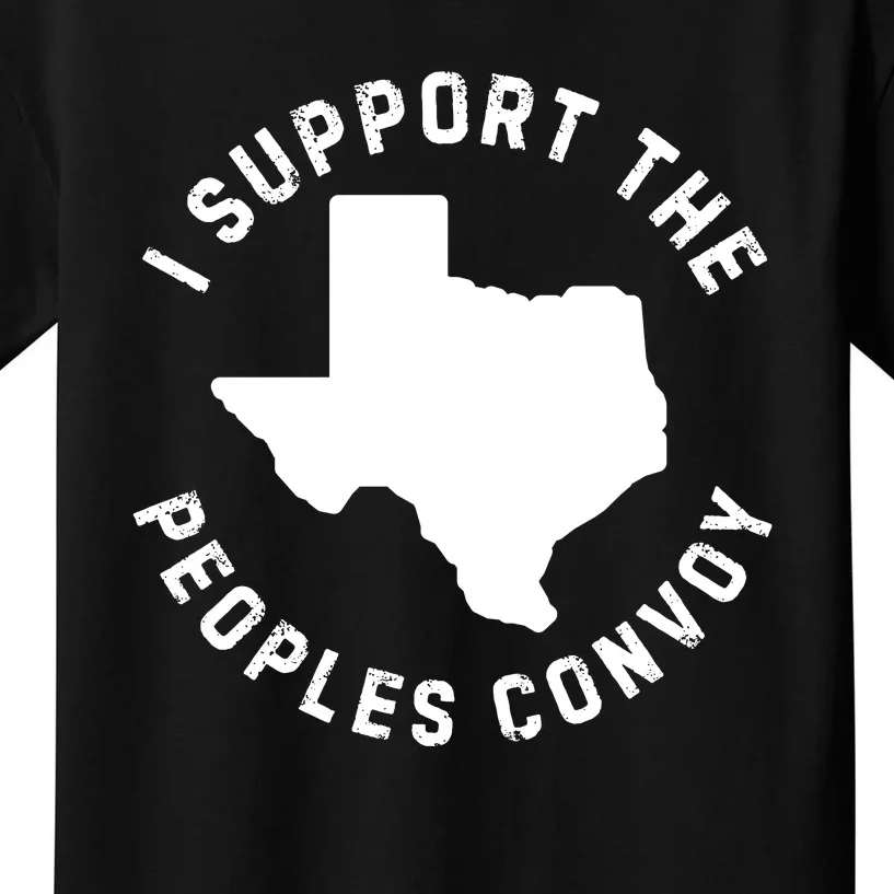 Texas Border Crisis Peoples Convoy Kids T-Shirt