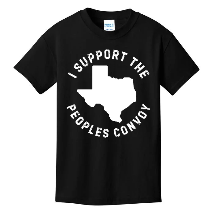 Texas Border Crisis Peoples Convoy Kids T-Shirt