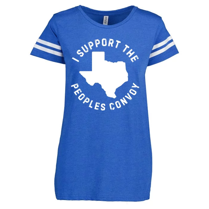 Texas Border Crisis Peoples Convoy Enza Ladies Jersey Football T-Shirt