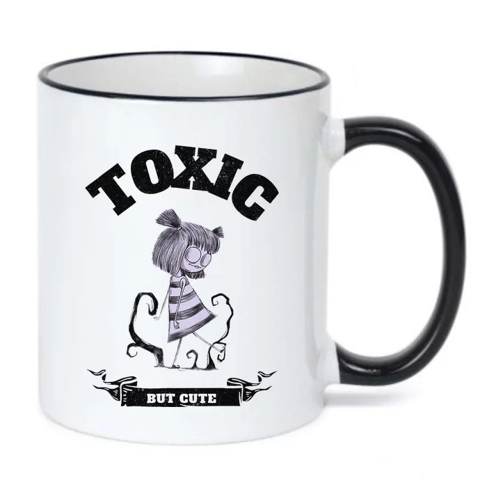 Toxic But Cute Creepy Funny Halloween Graphic Black Color Changing Mug