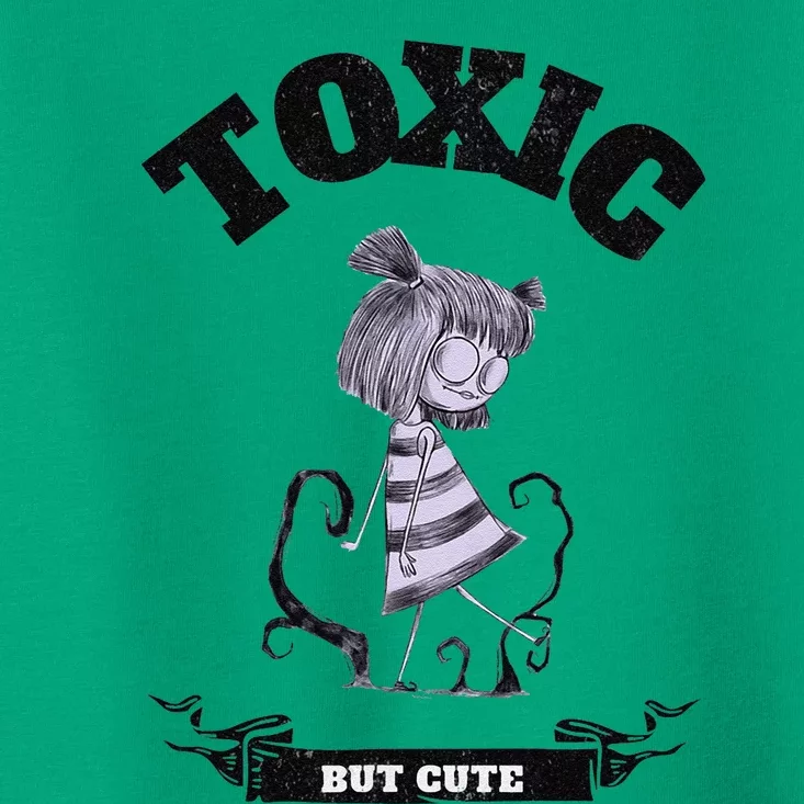 Toxic But Cute Creepy Funny Halloween Graphic Toddler T-Shirt