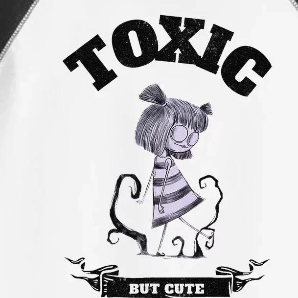 Toxic But Cute Creepy Funny Halloween Graphic Toddler Fine Jersey T-Shirt