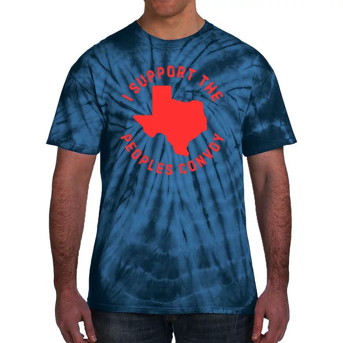 Texas Border Crisis Peoples Convoy Tie-Dye T-Shirt