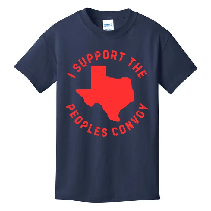 Texas Border Crisis Peoples Convoy Kids T-Shirt