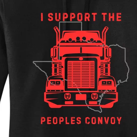 Texas Border Crisis Peoples Convoy Women's Pullover Hoodie