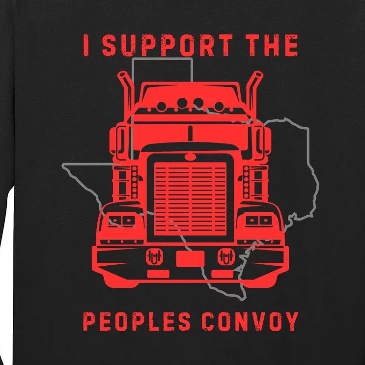 Texas Border Crisis Peoples Convoy Tall Long Sleeve T-Shirt