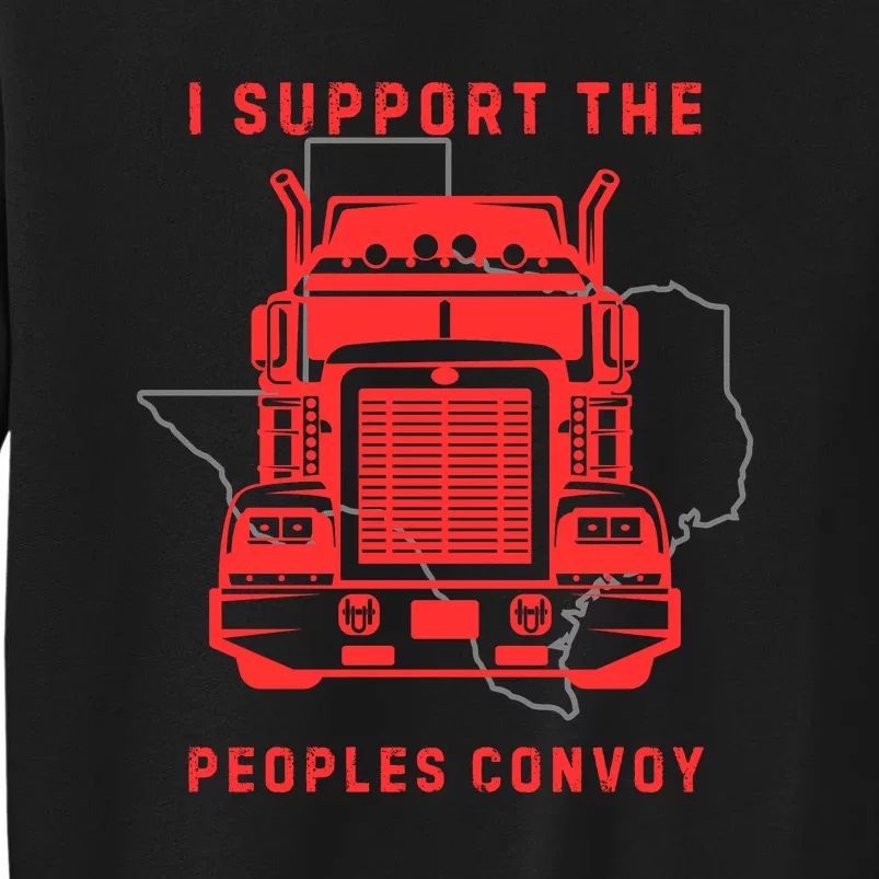 Texas Border Crisis Peoples Convoy Tall Sweatshirt