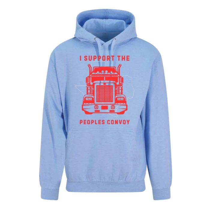 Texas Border Crisis Peoples Convoy Unisex Surf Hoodie