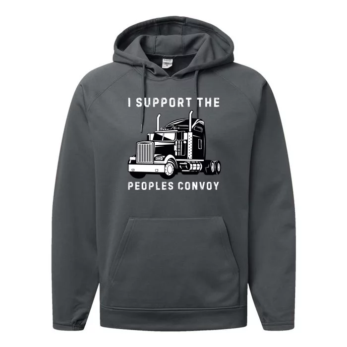 Texas Border Crisis Peoples Convoy Performance Fleece Hoodie