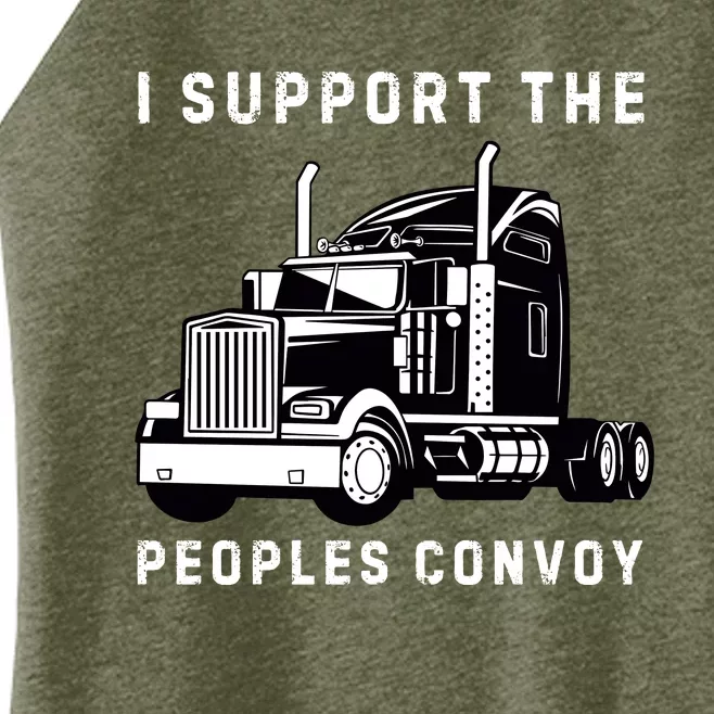 Texas Border Crisis Peoples Convoy Women’s Perfect Tri Rocker Tank