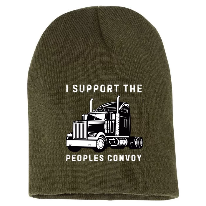 Texas Border Crisis Peoples Convoy Short Acrylic Beanie