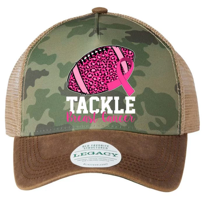 Tackle Breast Cancer Football Ribbon Awareness Legacy Tie Dye Trucker Hat