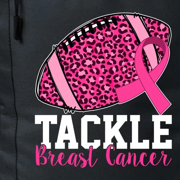 Tackle Breast Cancer Football Ribbon Awareness Daily Commute Backpack