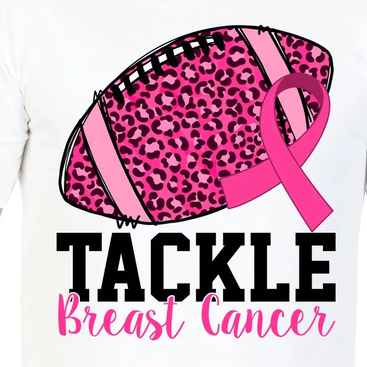 Tackle Breast Cancer Football Ribbon Awareness Comfort Colors T-Shirt