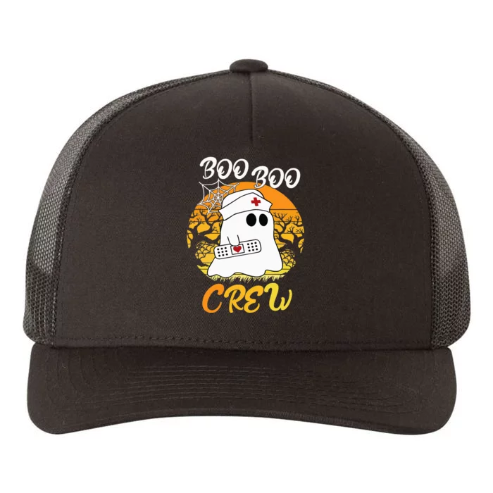 The Boo Crew Halloween Ghost The Boo Crew Nurse Yupoong Adult 5-Panel Trucker Hat