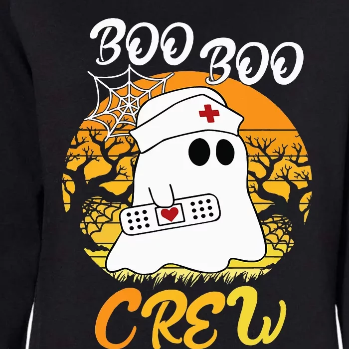 The Boo Crew Halloween Ghost The Boo Crew Nurse Womens California Wash Sweatshirt