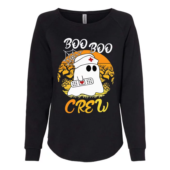 The Boo Crew Halloween Ghost The Boo Crew Nurse Womens California Wash Sweatshirt