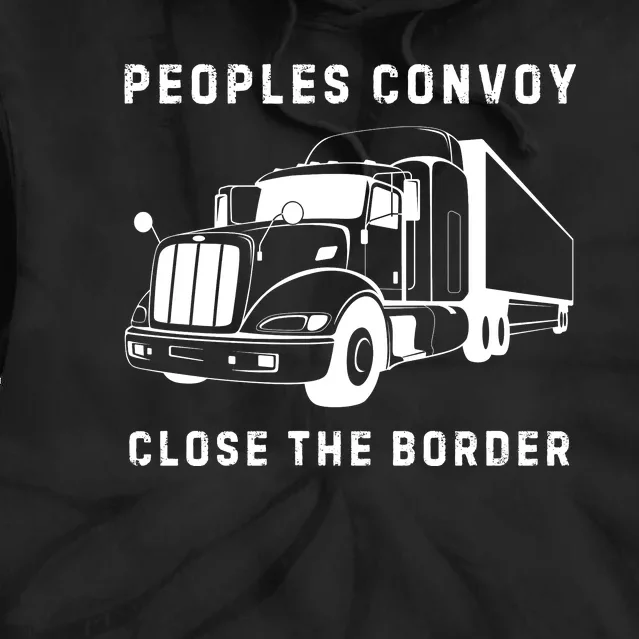 Texas Border Crisis Peoples Convoy Tie Dye Hoodie