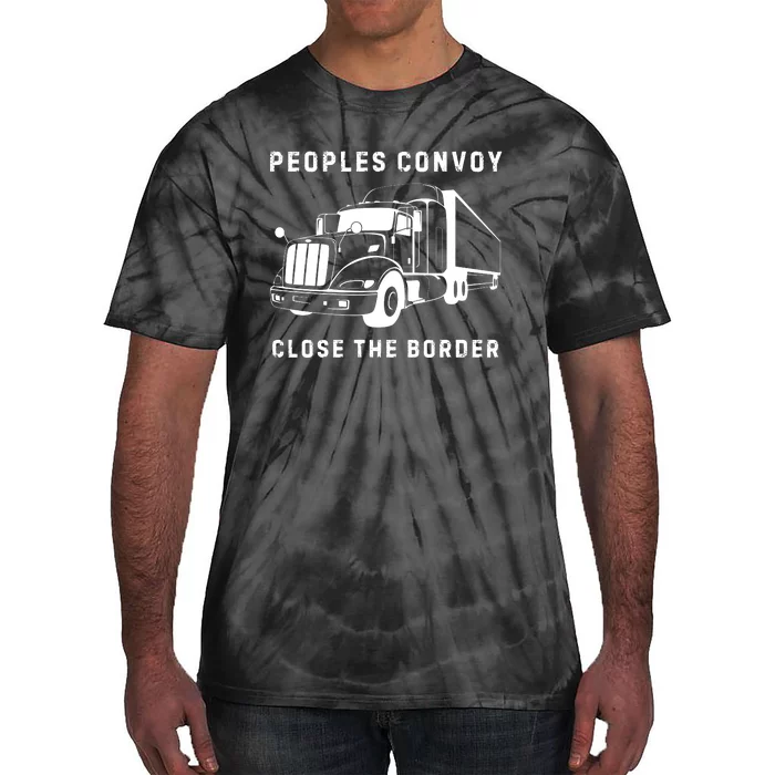 Texas Border Crisis Peoples Convoy Tie-Dye T-Shirt