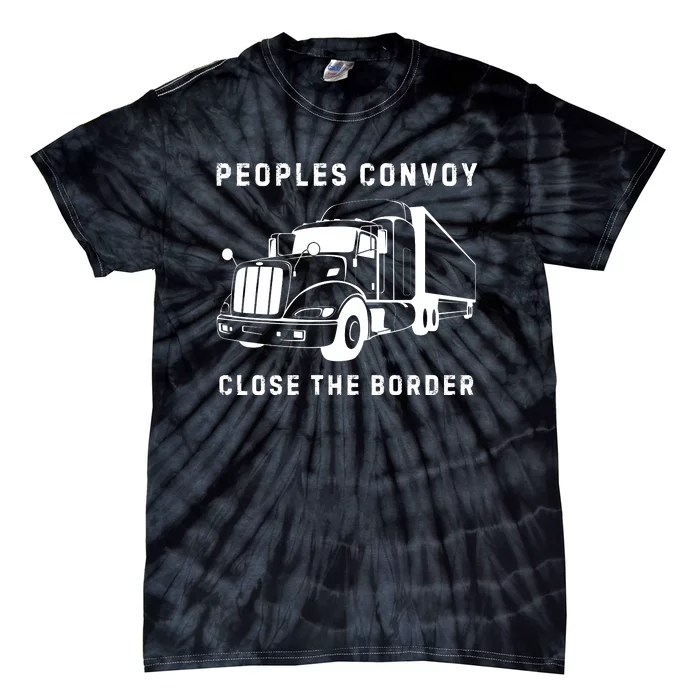 Texas Border Crisis Peoples Convoy Tie-Dye T-Shirt