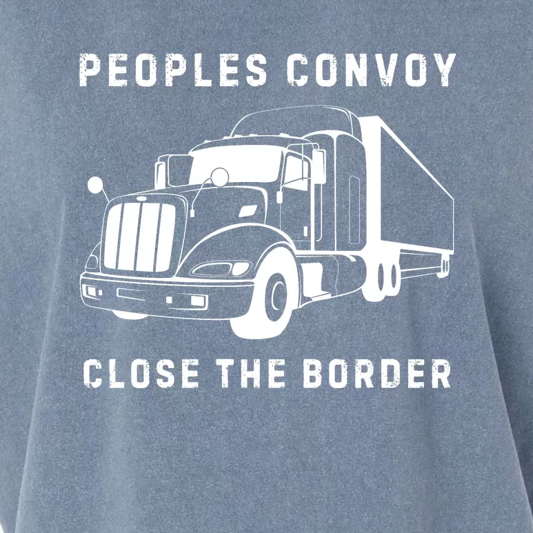 Texas Border Crisis Peoples Convoy Garment-Dyed Women's Muscle Tee