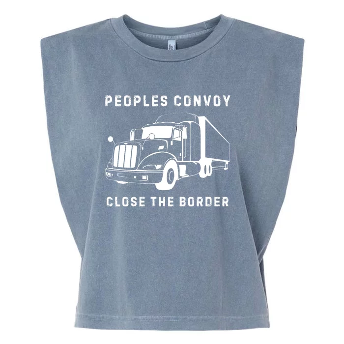 Texas Border Crisis Peoples Convoy Garment-Dyed Women's Muscle Tee