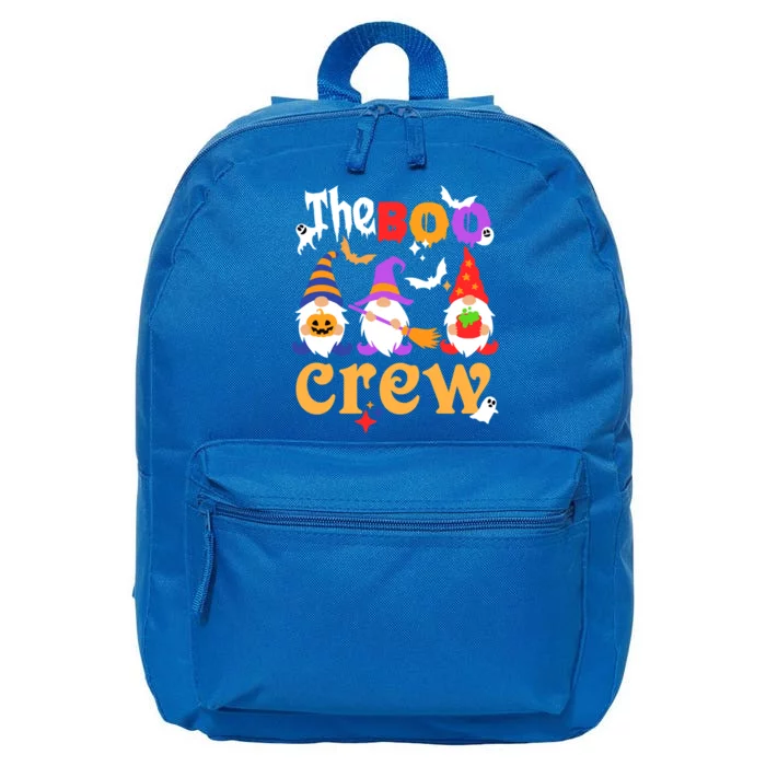 The Boo Crew Gnomes Gift Gnome Halloween Pumpkin Gift 16 in Basic Backpack