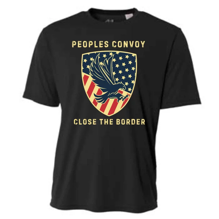 Texas Border Crisis Peoples Convoy Cooling Performance Crew T-Shirt