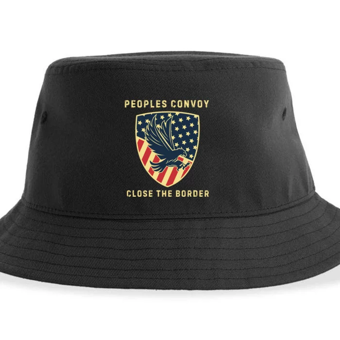 Texas Border Crisis Peoples Convoy Sustainable Bucket Hat