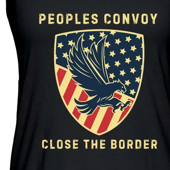 Texas Border Crisis Peoples Convoy Ladies Essential Flowy Tank