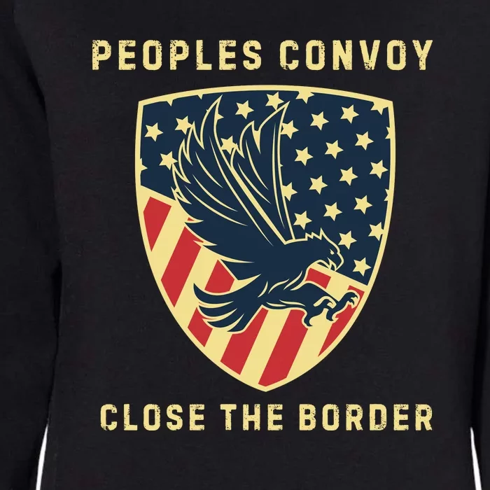 Texas Border Crisis Peoples Convoy Womens California Wash Sweatshirt