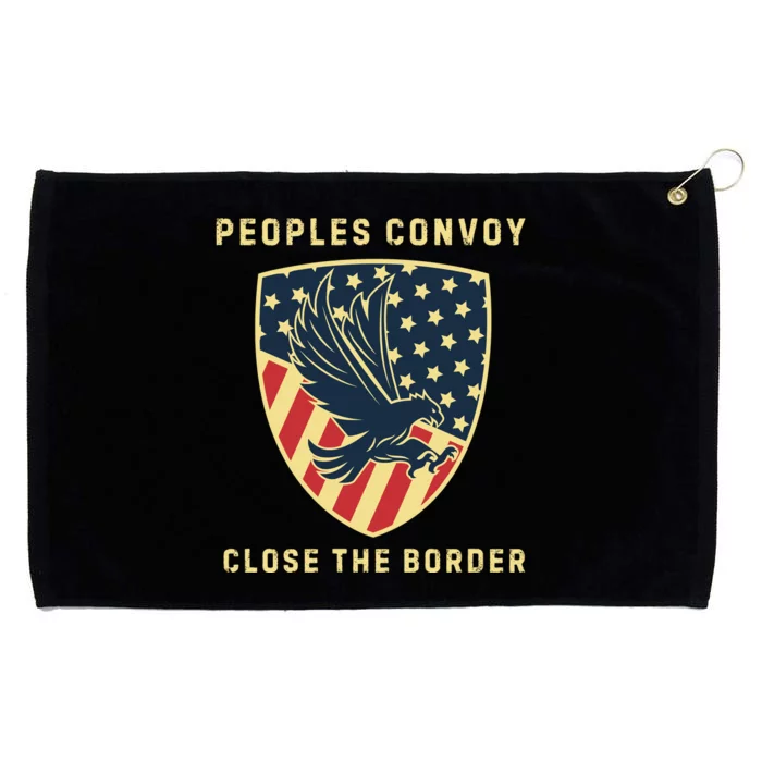 Texas Border Crisis Peoples Convoy Grommeted Golf Towel