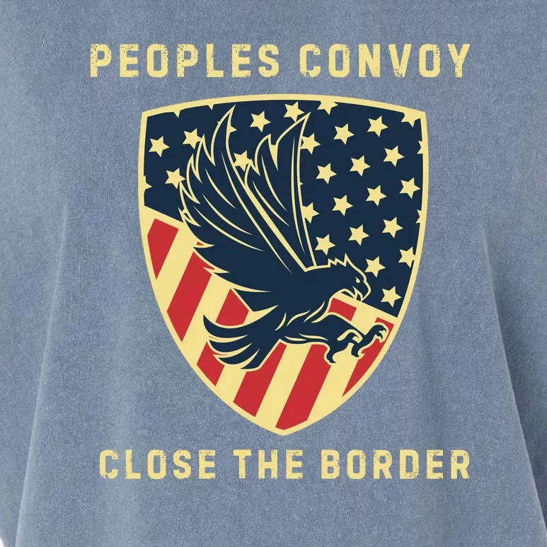 Texas Border Crisis Peoples Convoy Garment-Dyed Women's Muscle Tee