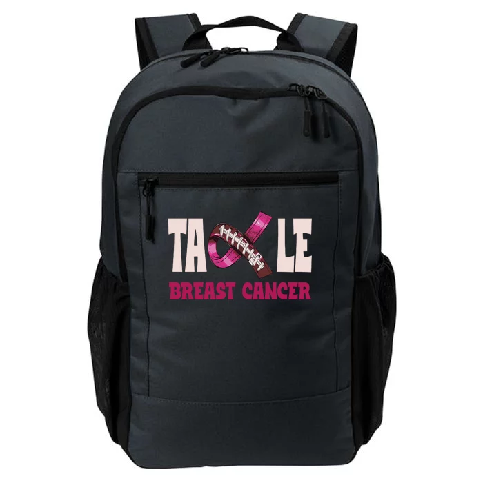 Tackle Breast Cancer Awareness Football Daily Commute Backpack