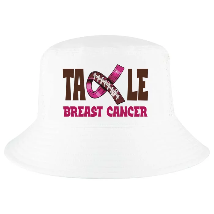 Tackle Breast Cancer Awareness Football Cool Comfort Performance Bucket Hat