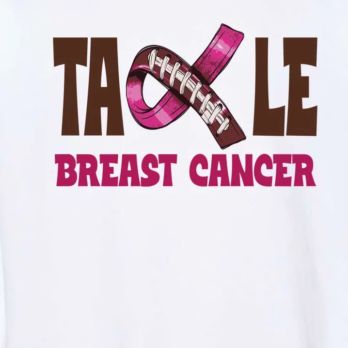 Tackle Breast Cancer Awareness Football Garment-Dyed Sweatshirt