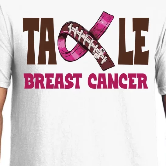 Tackle Breast Cancer Awareness Football Pajama Set