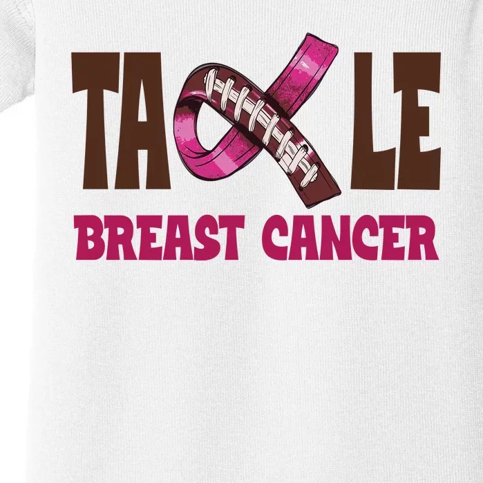 Tackle Breast Cancer Awareness Football Baby Bodysuit