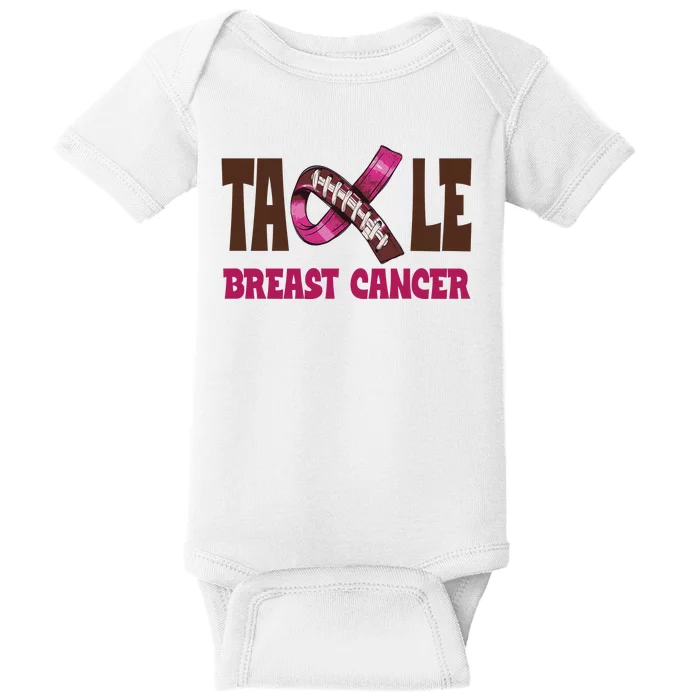 Tackle Breast Cancer Awareness Football Baby Bodysuit