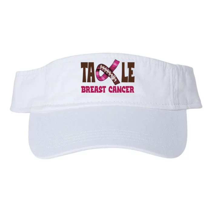 Tackle Breast Cancer Awareness Football Valucap Bio-Washed Visor