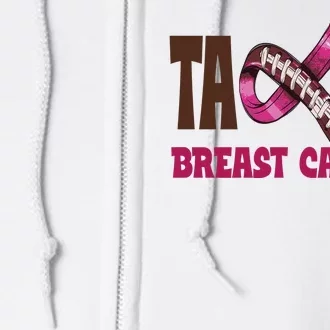 Tackle Breast Cancer Awareness Football Full Zip Hoodie