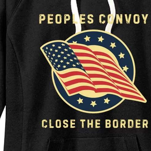 Texas Border Crisis Peoples Convoy Women's Fleece Hoodie