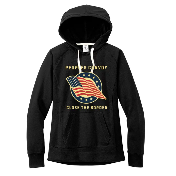 Texas Border Crisis Peoples Convoy Women's Fleece Hoodie