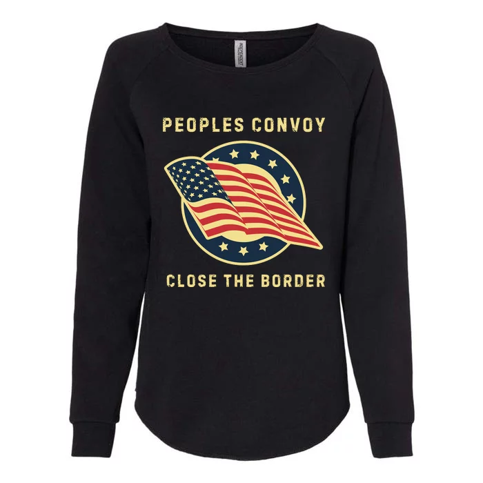 Texas Border Crisis Peoples Convoy Womens California Wash Sweatshirt