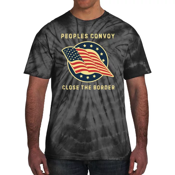 Texas Border Crisis Peoples Convoy Tie-Dye T-Shirt