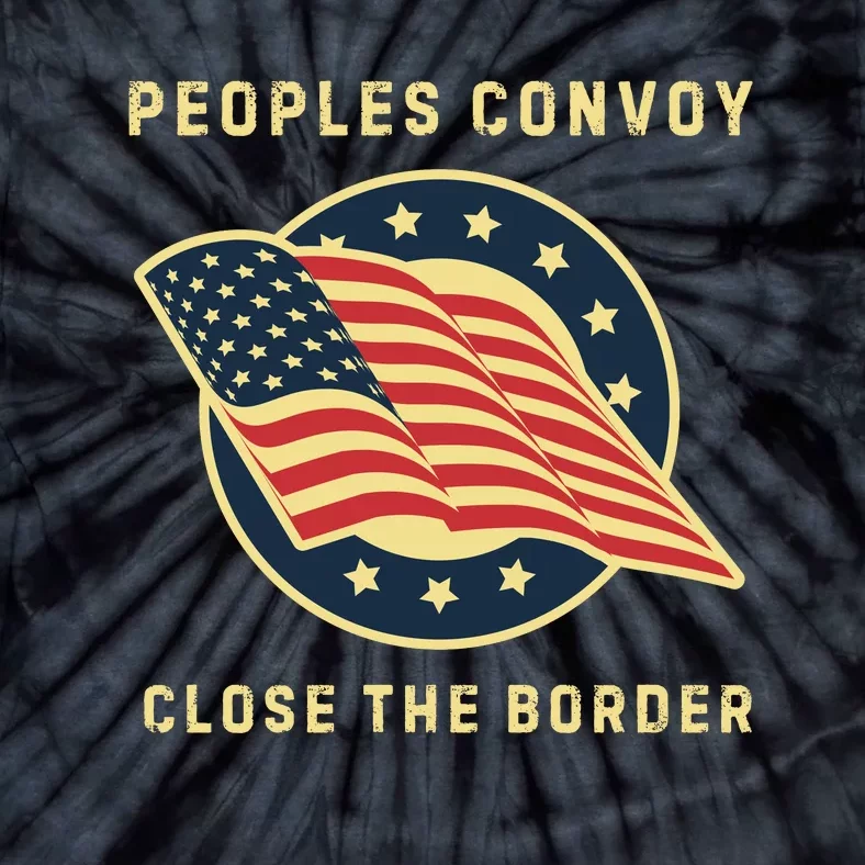 Texas Border Crisis Peoples Convoy Tie-Dye T-Shirt