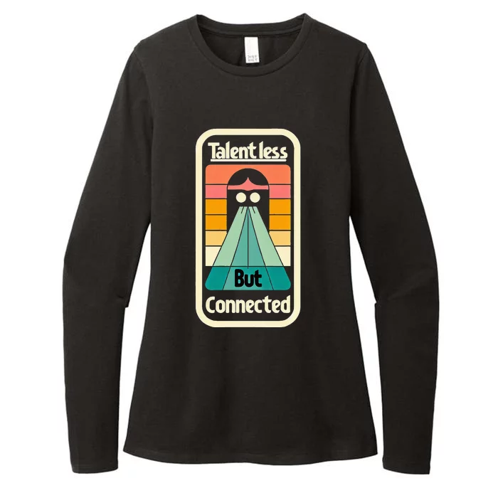 Talentless But Connected Womens CVC Long Sleeve Shirt